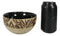 Pack Of 2 Safari Savanna Jungle Tiger Print Abstract Soup Cereal Bowls 20oz