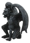 Winged Horned Devil Gargoyle Statue 6.25" Tall Notre Dame Evil Warden Gargoyle
