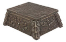 Bronzed Mesoamerican Maya Aztec Jewelry Box Figurine Sun God Huitzilopochtli