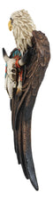 Southwest Wings Of Glory Bald Eagle With Navajo Feathers Bison Skull Wall Decor