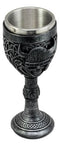 Viking Warrior Of Valhalla Skull Wine Goblet Gothic Celtic Knotwork Chalice