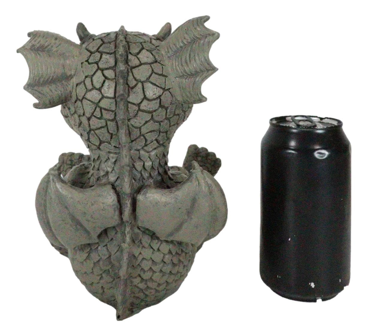 Ebros Whimsical L.O.L Soul Garden Laughing Out Loud Dragon Statue 7.75" Tall Faux Stone Resin Finish Hilarious LOL Fantasy Animated Dragons Welcome Guest Greeter Decor Figurine - Ebros Gift