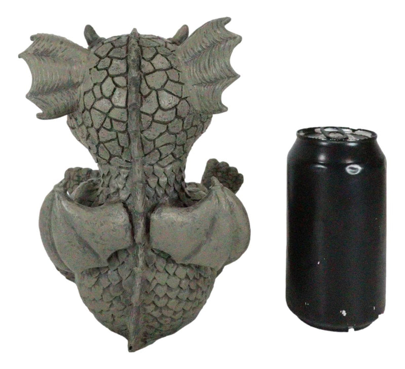 Ebros Whimsical L.O.L Soul Garden Laughing Out Loud Dragon Statue 7.75" Tall Faux Stone Resin Finish Hilarious LOL Fantasy Animated Dragons Welcome Guest Greeter Decor Figurine