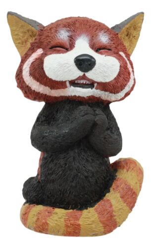Sinister Pets TeeHee Grinning Red Panda Figurine 4"Tall Whimsical Comical Animal