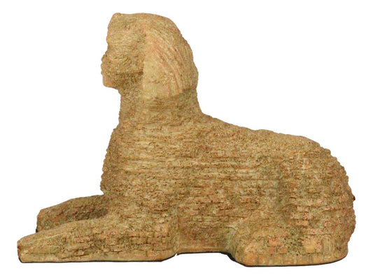 Egyptian World Wonder Great Sphinx Of Giza Androsphinx Sand Finish Figurine - Ebros Gift