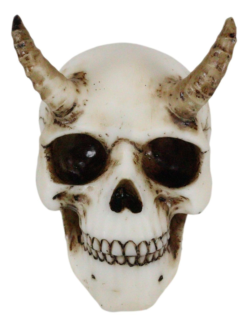 Small Goat Horned Demon Skull Statue Hell Spawn Skeleton Inferno Imp Figurine