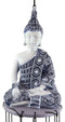 Feng Shui Buddhism Buddha Amitabha Meditating In Mudra Figurine Wind Chime Decor