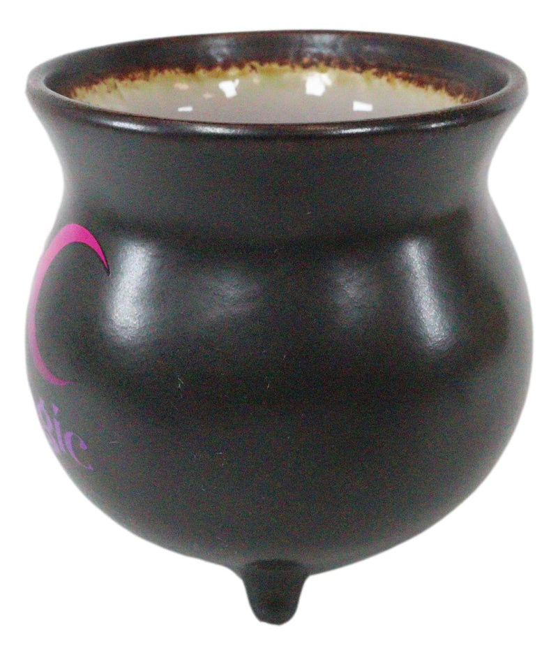 Ebros Triple Moon Magic Witch Cauldron Reduction Fired Ceramic Large Mug Or Bowl 32oz