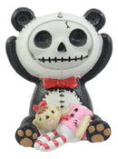 Ebros Furry Bones Panda Figurine 2.5"H Adorable Voodoo Skeleton Furrybones Pandie