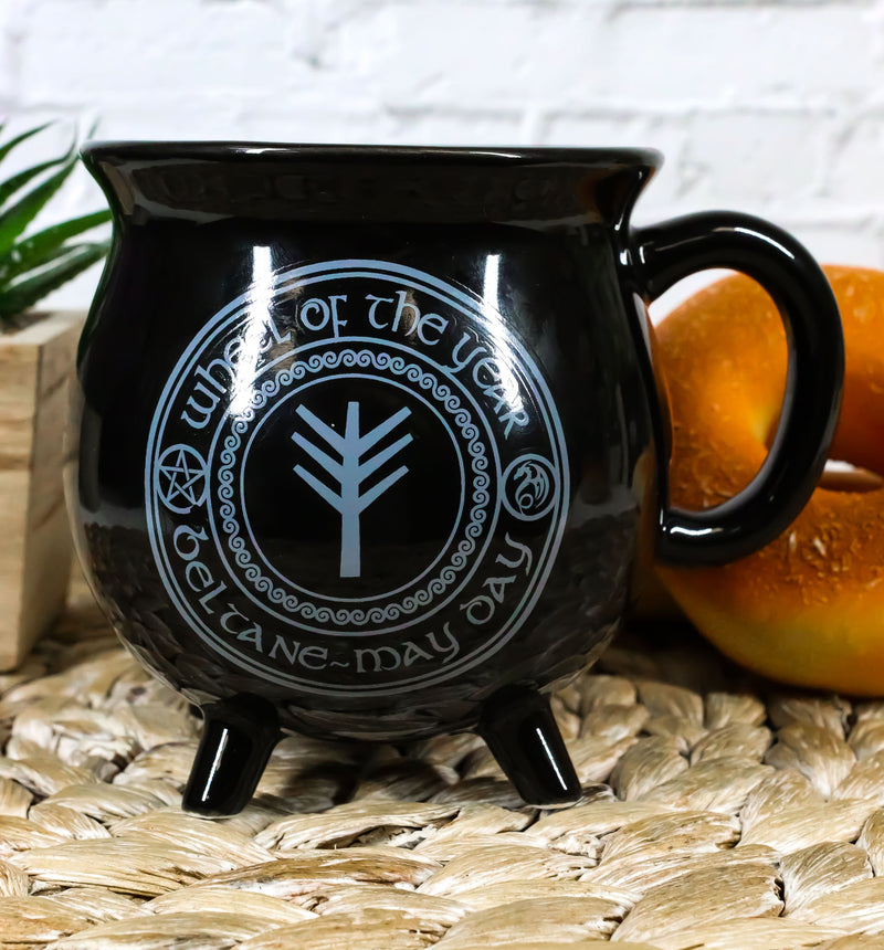 Wicca Sabbats Wheel of The Year Lammas Dragon Heat Color Changing Cauldron Mug