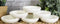 White Porcelain Contemporary Condiments Soy Sauce Dipping Plate or Dish Set 12
