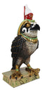 Egyptian God of The Sky Horus Falcon Bird With Pschent Crown On Base Figurine