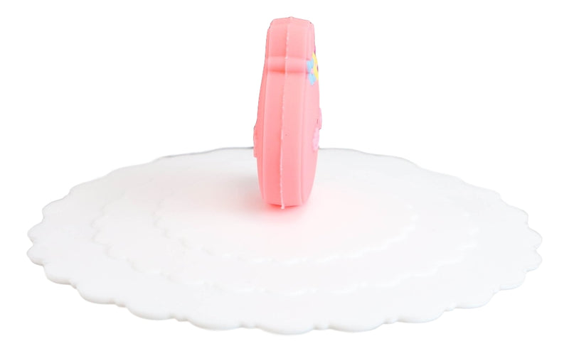 Pack Of 4 Pink Rabbit Reusable Silicone Coffee Tea Cup Lids Covers Air Tight