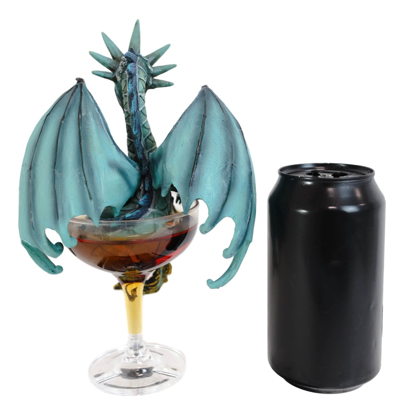 Cocktail Spirit Drunk Manhattan Liberty Dragon Statue Fantasy Decor Figurine