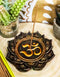 Ebros Feng Shui Zen Buddha Ohm Symbol Lotus Mandala Flower Incense Stick Burner Holder