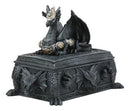 Celtic Knotwork Alchemy Dragon Guarding The Saint George Tomb Decorative Box 7"L