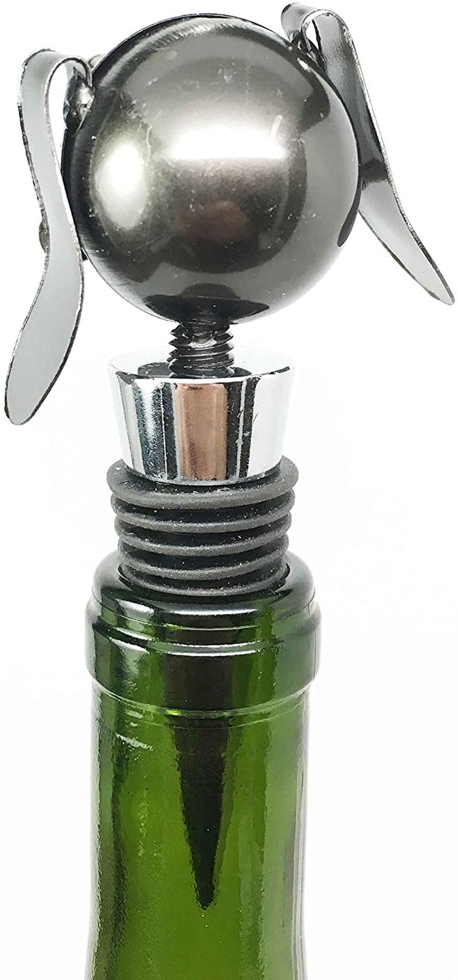 Beagle Dog Kitchen Wine Bottle Topper Stopper Metal Rubber Cork Accessories