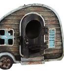 Rustic Western Camper Trailer Cabin Birdhouse With Door Tree Hanging Bird Feeder