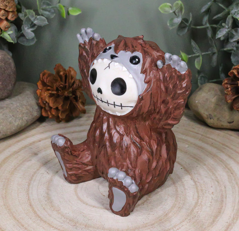 Ebros Larger Furry Bones Man or Ape Bigfoot Skeleton Monster Collectible Figurine 3.5" H Furrybones Mythical Legend Mountain Forest Dweller