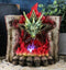 Pentagram Star Green Dragon of Bibliography On Spell Book With LED Fire Breath