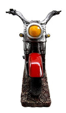 Ebros Gift Vintage Red Road Hog Chopper Motorbike Wine Holder Figurine 13.25" Long - Ebros Gift