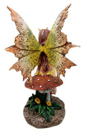 Amy Brown Tropical Sunny Yellow Butterfly Fairy Enchanted Forest Figurine 6.25"