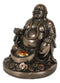 Laughing Buddha Zen Monk Of Prosperity Golden Nugget Lucky Charm Figurine 4.5"H