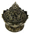 Buddha Padma Lotus Incense Holder Burner Figurine Eastern Meditation Decor 4"Dia