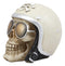 Ebros Aviation Airman Fighter Pilot Helmet Skull With Aviator Sunglasses Shades Statue Ossuary Skeleton Macabre Halloween Graveyard Spooky Skulls Figurine