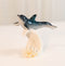 Ocean Marine Sea Life Bottlenose Dolphin Rising Over Wave Decor Figurine 4.25"H