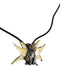Fae Pixie Dust Magic Feline Cat With Fairy Wings Pewter Jewelry Necklace