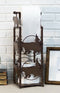 Cast Iron Western Rustic Black Bear Pine Trees Toilet Paper Holder Stand Station