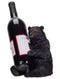 Rustic Cabin Lodge Decorative Sitting Black Bear Wine Bottle Holder Figurine