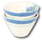 Nautical Blue And White Seahorse Cereal Small Rice Soup Ceramic Bowls Pack Of 2