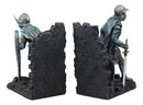 Medieval Dragon Heraldry Knight Bookends Statue 8"Tall Set Suit Of Armor Knights