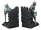 Medieval Dragon Heraldry Knight Bookends Statue 8"Tall Set Suit Of Armor Knights