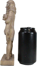 Louvre Museum Ancient Assyrian Warrior Gilgamesh Statue 8.75"H Akkadian Poem