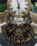 Pagan Occult Baphomet Sabbatic Goat Skull Demon Candle Oil Tart Scent Burner