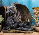 Ebros Dark Dragon (Black) Collectible Serpent Figurine Sculpture Statue 7.25" Height