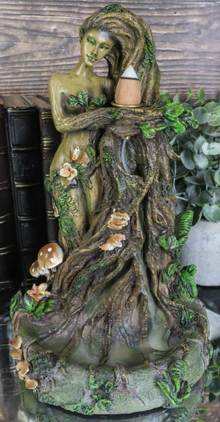 Forest Celtic Greenman Tree Woman Gaia Ent Backflow Incense Cone