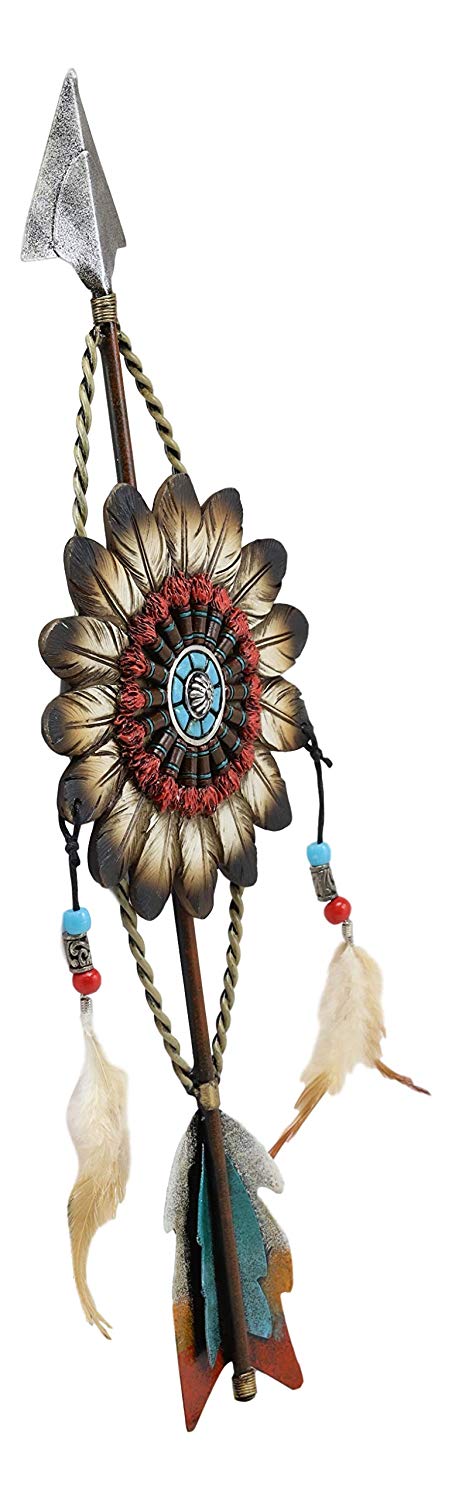 Ebros Dreamcatcher with Beaded Feathers Wall Hanging Decor Dream Catcher Decoration Ornament Hanger for Home and Office (North Arrow Roach Feathers)