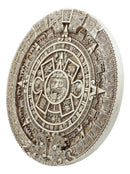 Aztec Maya Solar Sun Xiuhpohualli & Tonalpohualli Wall Calendar Plaque Figurine