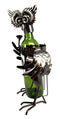 Wine Tasting Tropical Forest Nocturnal Owl Metal Wine Bottle Holder Caddy Decor