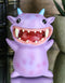 Underbedz Blue Horned Toothed Purple Polkadot GuGu Monster Small Figurine