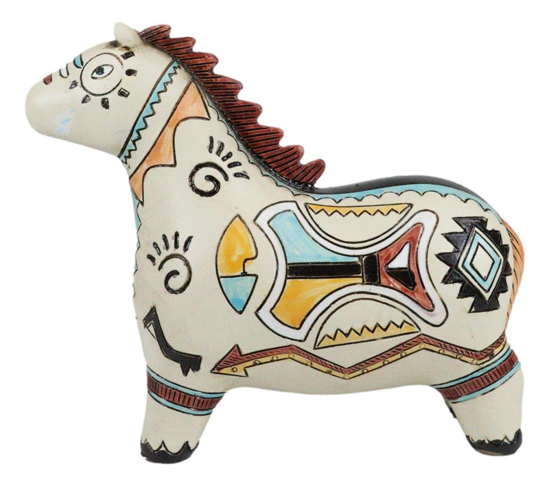 Native Tribe American Aztec Hopi Indian Style Equine Horse Totem Spirit Figurine