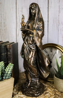 Greek Olympian Veiled Goddess Hestia Igniting Fire Statue Deity Of Family Hearth