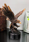 Wings Of Glory Patriotic Bald Eagle Skimming Over Water Figurine With Base