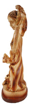 Ebros Angel Gabriel Watching Over The Holy Family of Jesus Woodlike Sculpture