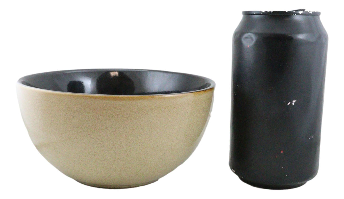 Set Of 2 Rustic Western Patriotic Bald Eagle Ceramic Pasta Salad Soup Bowls 21oz