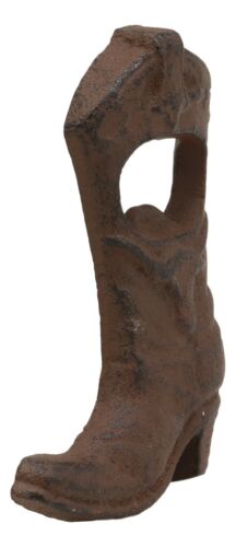 Pack Of 2 Rustic Western Longhorn Steer Cowboy Boot Cast Iron Bottle Cap Opener